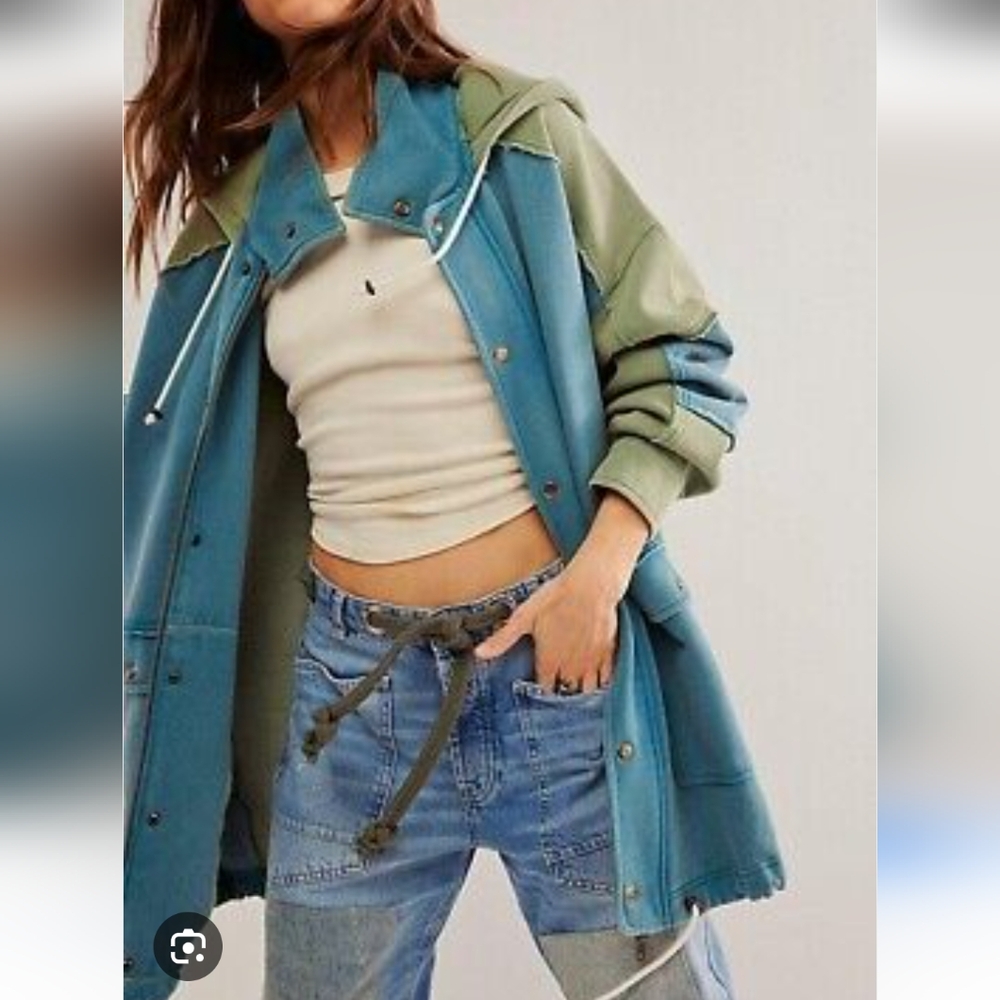 Free People Radio Cardi Hooded Jacket